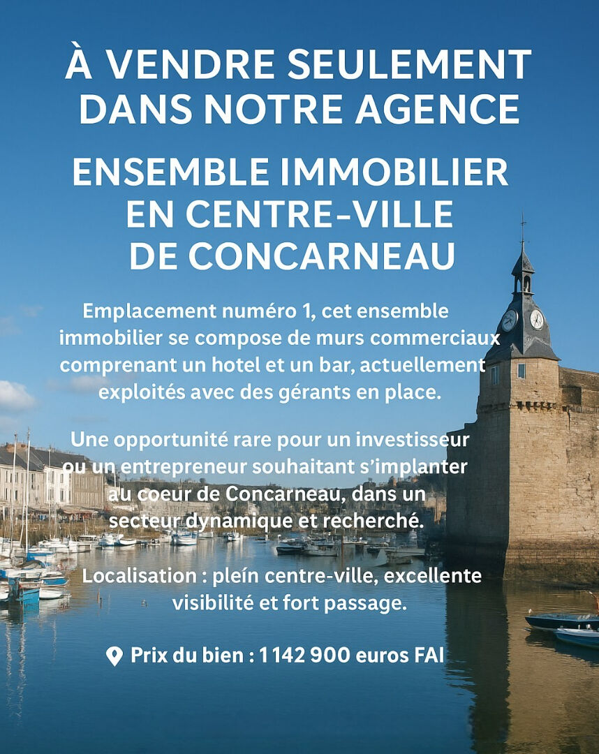 Local commercial 268 m² · à Concarneau · 268 m² · 1 142 900 €